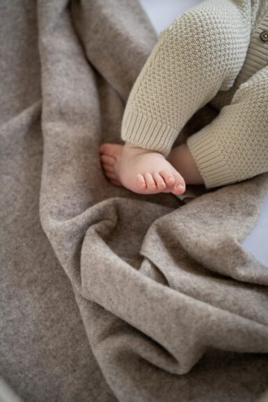 BABY'S ONLY WIEGDEKEN MERINO BRUSHED MEADOW SAND