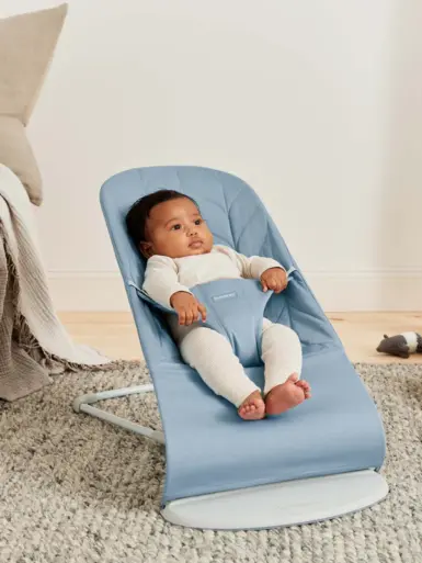 BABY BJORN RELAX BLISS WOVEN QUILT BLAUW