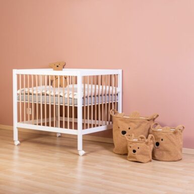 CHILDHOME TEDDY OPBERGMANDJES SET VAN 3 BEIGE