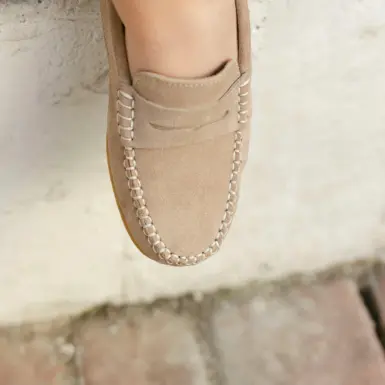 ELI MOCCASIN VELOURS SUEDE BEIGE
