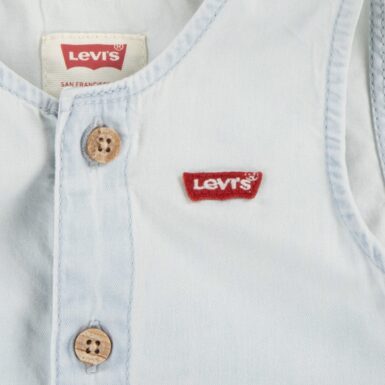 LEVI'S BABY SALOPETTE JEANS + HOEDJE