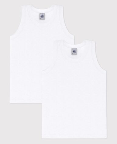 PETIT BATEAU SET VAN 2 HEMDJES ZONDER MOUWEN