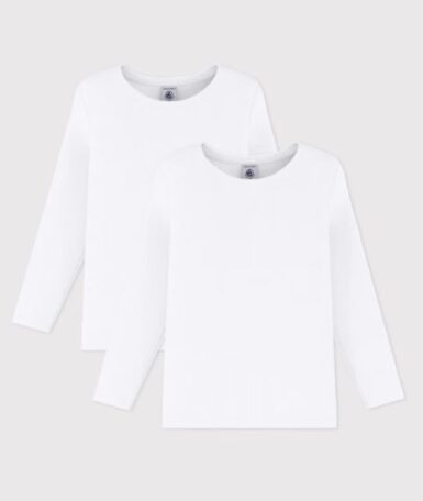 PETIT BATEAU SET VAN 2 T-SHIRTS MET LANGE MOUWEN