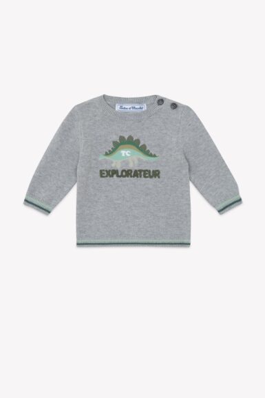 TARTINE ET CHOCOLAT PULL EXPLORATEUR GRIS