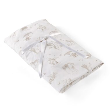 THEOPHILE EN PATACHOU HOESLAKEN 70X 140 BEDRUKT SAFARI - BEIGE