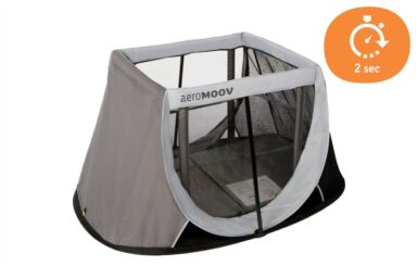 AEROMOOV INSTANT TRAVEL COT- GREY ROCK - GRIJS