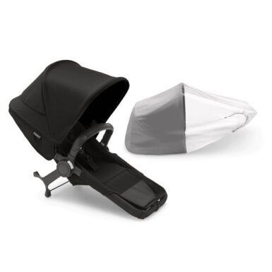 BUGABOO DONKEY 5 DUO EXTENSION SET COMPLETE MIDNIGHT BLACK - ZWART