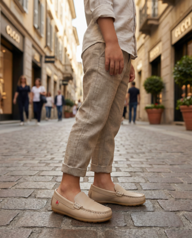 ELI MOCASSIN LEDER BEIGE