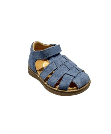 ELI SANDAAL VELOURS JEANS - BLAUW