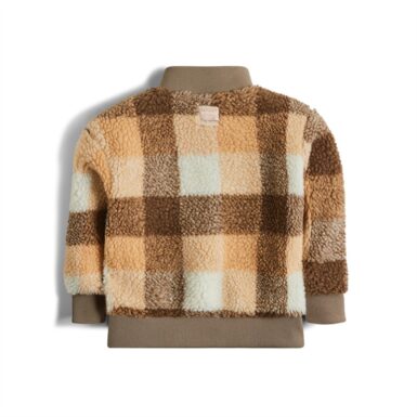 RETOUR JAS MET TEDDY GERUIT - BEIGE