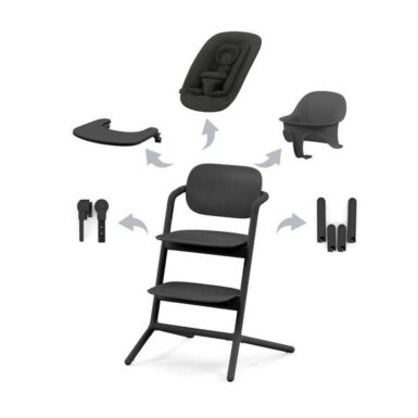 CYBEX LEMO EETSTOEL 4 IN 1 STUNNING BLACK