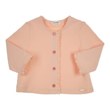 GYMP CARDIGAN CARBON APRICOT