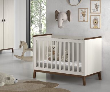 JAXX SEZANE BED 60X120 WALNOOT