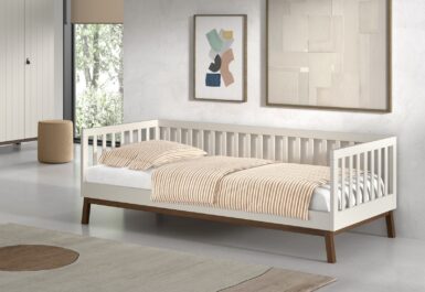JAXX SEZANE KAJUITBED 90X200CM CLAY/WALNOOT