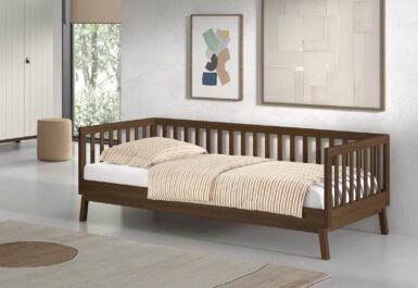 JAXX SEZANE KAJUITBED 90X200CM WALNOOT