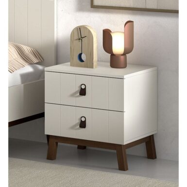 JAXX SEZANE NACHTTAFEL CLAY/WALNOOT