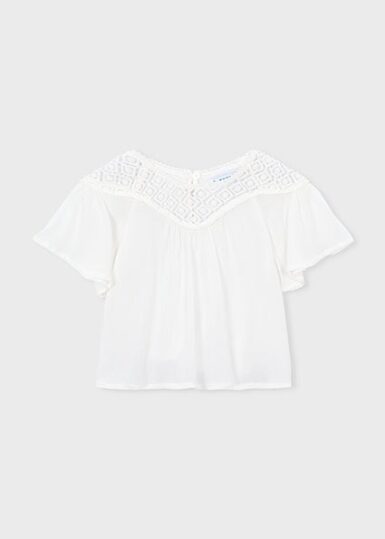MAYORAL BLOUSE MET KANTEN DETAIL