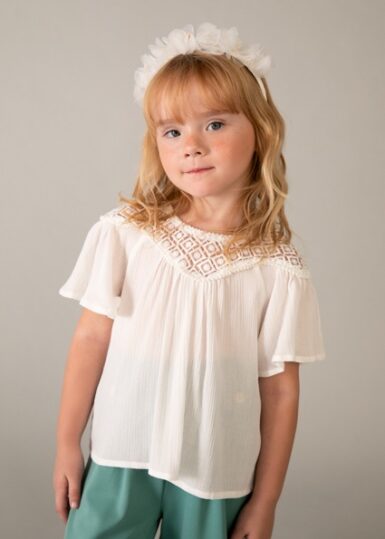 MAYORAL BLOUSE MET KANTEN DETAIL