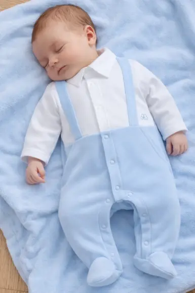 NATINI KRUIPPAKJE THEO - WIT/BLAUW