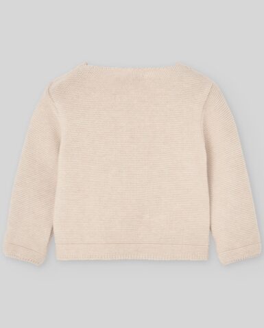PAZ GEBREIDE CARDIGAN ESENCIAL - BEIGE