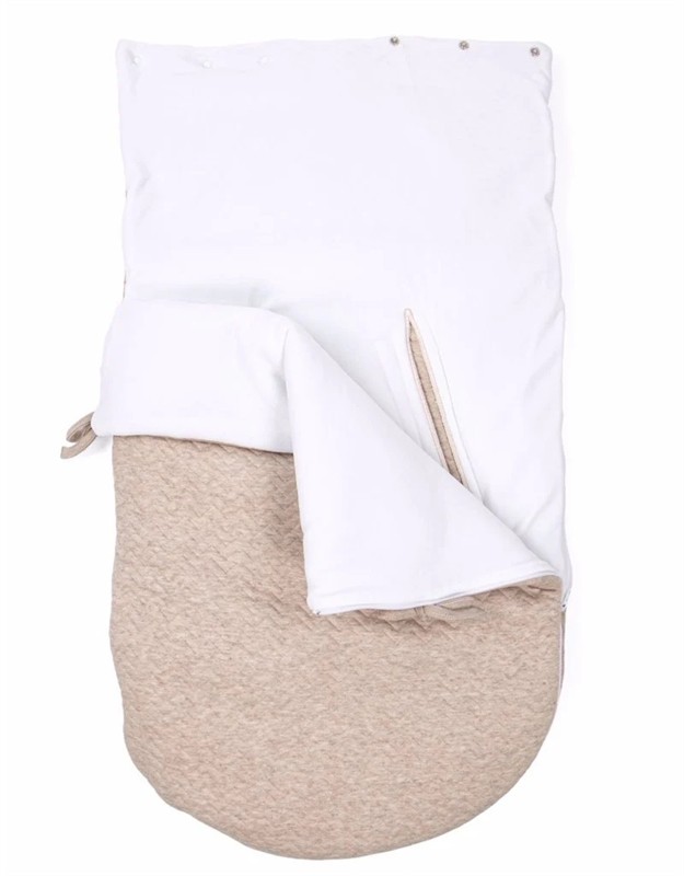 POETREE VOETENZAK 5 PUNTS GORDEL CHEVRON LIGHT CAMEL - BRUIN