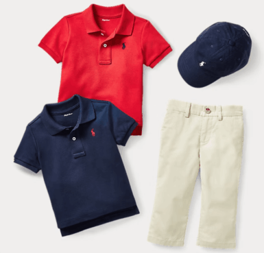 RALPH LAUREN POLO ZACHT KATOENEN MARINE