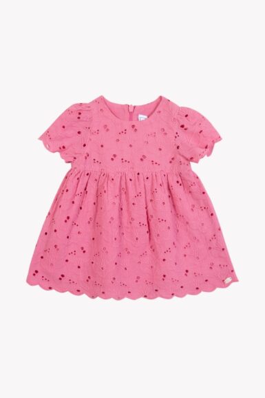TARTINE ET CHOCOLAT KLEEDJE BRODERIE ANGLAISE - ROZE