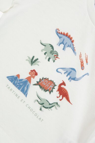 TARTINE ET CHOCOLAT T-SHIRT MET DINOSAURUSSEN