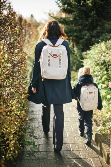 CHILDHOME KINDERRUGZAK MINI CLUB SIGNATURE CANVAS OFF WHITE