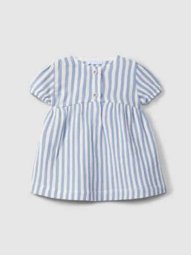 LARANJINHA KLEEDJE MET STREPEN WIT/BLAUW