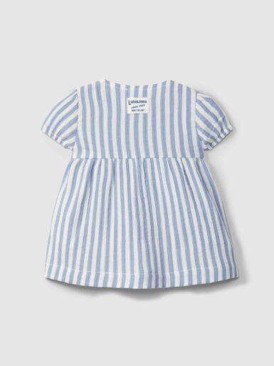 LARANJINHA KLEEDJE MET STREPEN WIT/BLAUW