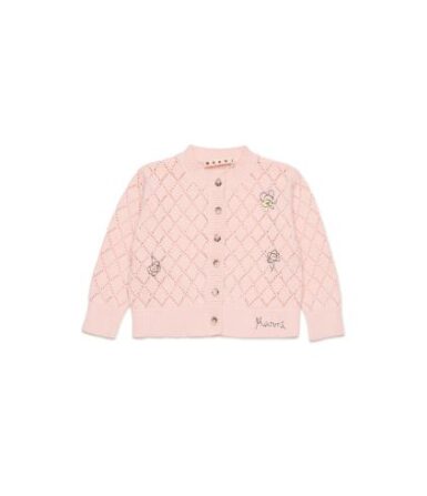 MARNI GEBREIDE GILET PINK