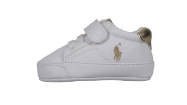 POLO RALPH LAUREN PARKSCHOENTJE WHITE/GOLD