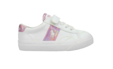 POLO RALPH LAUREN SNEAKER WHITE/PINK METALIC