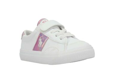 POLO RALPH LAUREN SNEAKER WHITE/PINK METALIC