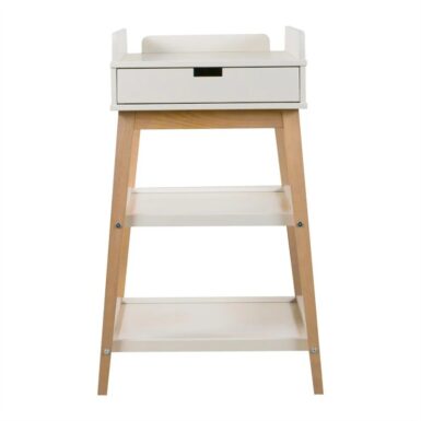 QUAX LUIERTAFEL HIP + LADE CLAY/NATURAL - WIT
