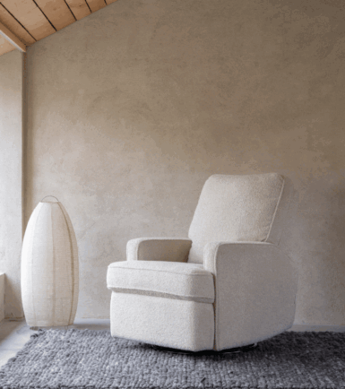 QUAX SWIVEL & GLIDING RECLINER - TEDDY TAUPE