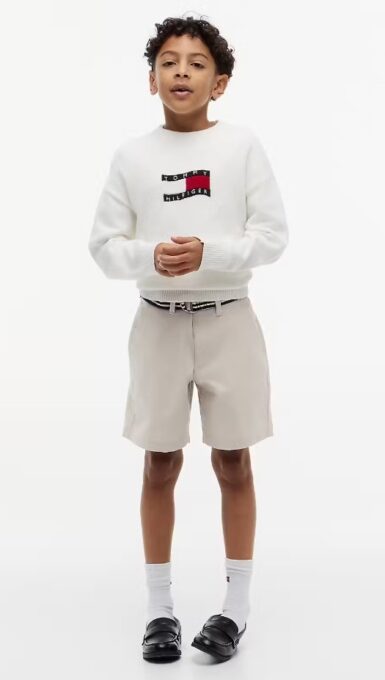 TOMMY HILFIGER SHORT CHINO MET RIEM BEIGE