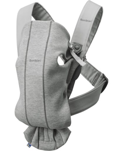 BABY BJORN DRAAGZAK MINI LICHTGRIJS 3D JERSEY