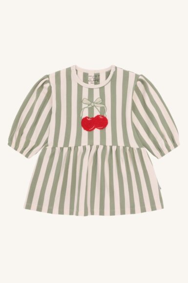 HUST & CLAIRE KLEEDJE KRISTI CHERRY OLIVE