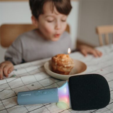 KIDYWOLF KIDYMIC KARAOKE MICRO BLUE - BLAUW