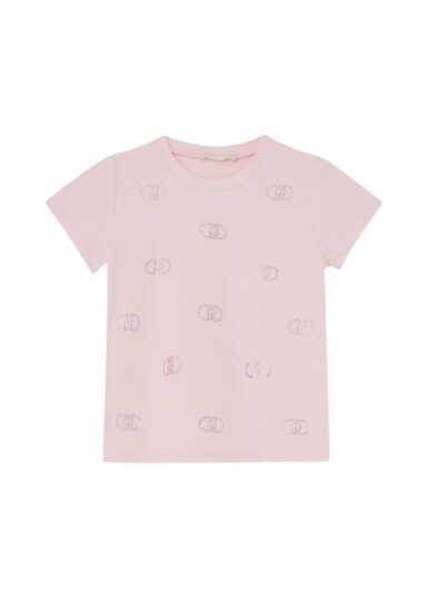 LIU JO T-SHIRT LOGO PINK