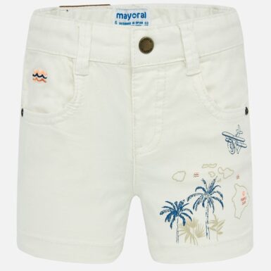 MAYORAL SHORT OFF WHITE PRINT - WIT