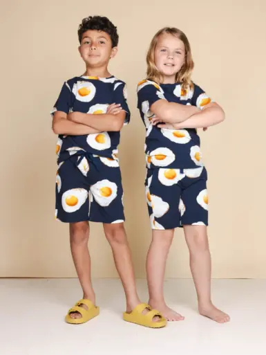 SNURK EGGS NAVY T-SHIRT + SHORT