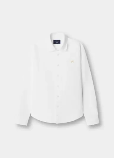 HACKETT HEMD LINNEN OPTIC WHITE