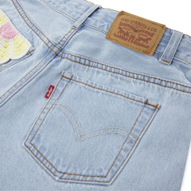 LEVI'S KIDS JEAN SHORT FLOWERS