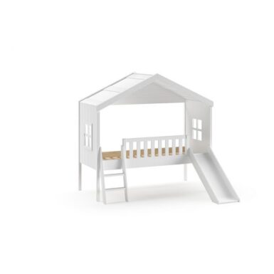 JAXX HUISBED LADDER + GLIJBAAN WIT