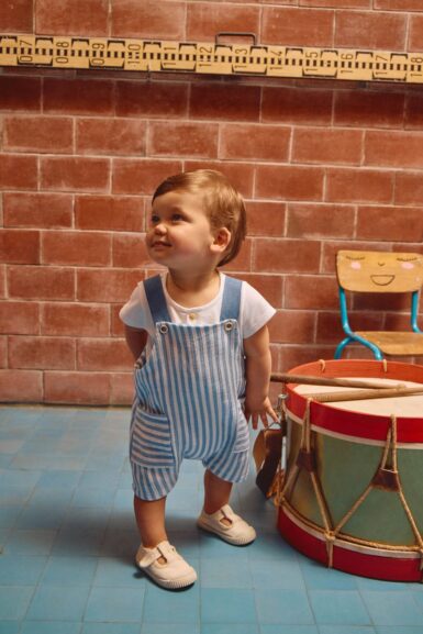 LARANJINHA SALOPETTE WIT/BLAUW