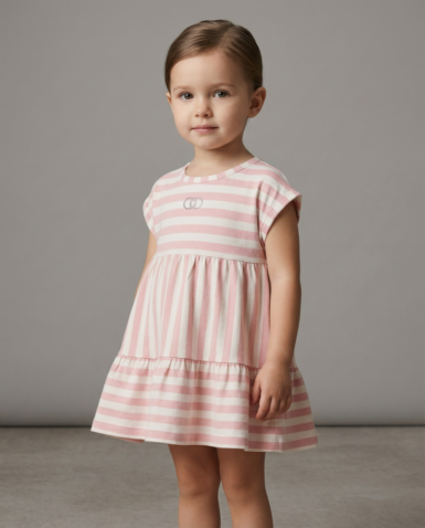 LIU JO KLEEDJE BALLERINA STRIPES PINK