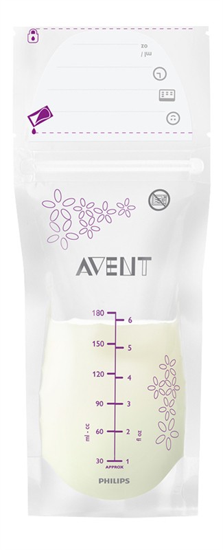 AVENT BEWAARZAKJES VOOR MOEDERMELK 180ML - WIT
